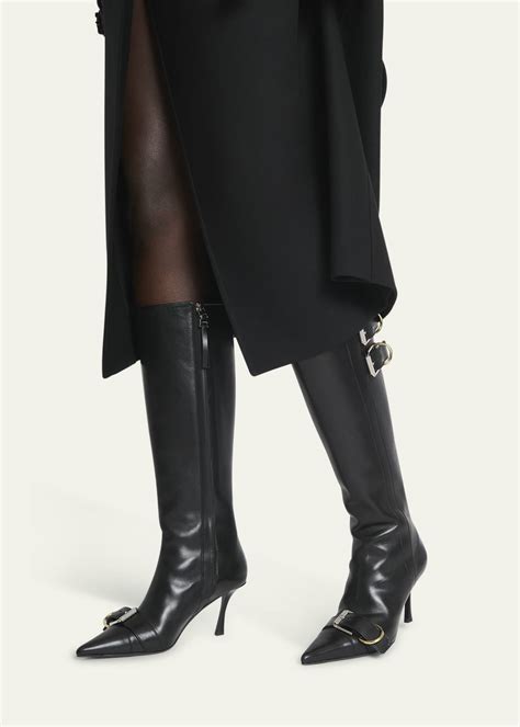 givenchy buckle boots replica|Givenchy Voyou Leather Buckle Knee Boots.